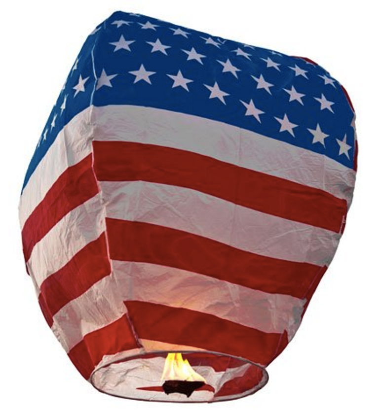 American Flag Lanterns